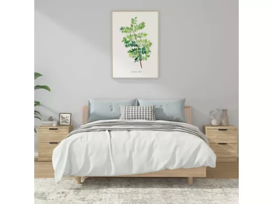 Tables de chevet 2 pcs Chêne Sonoma Bois d'ingénierie