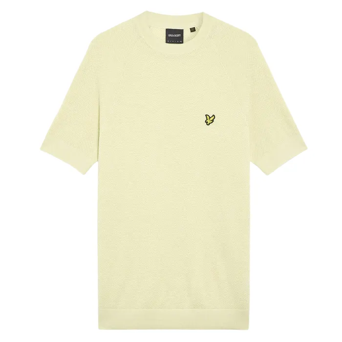 Lyle & Scott Linen Blend Knitted T-shirt Heren