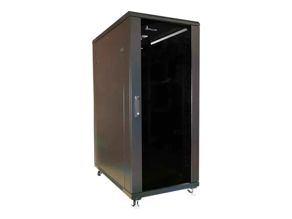 Extralink - Rack kabinet - 800x800 mm - gulvstående - sort - 37U - 19