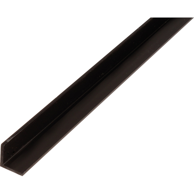 Alberts Hoekprofiel PVC 15x15x1,2mm zwart