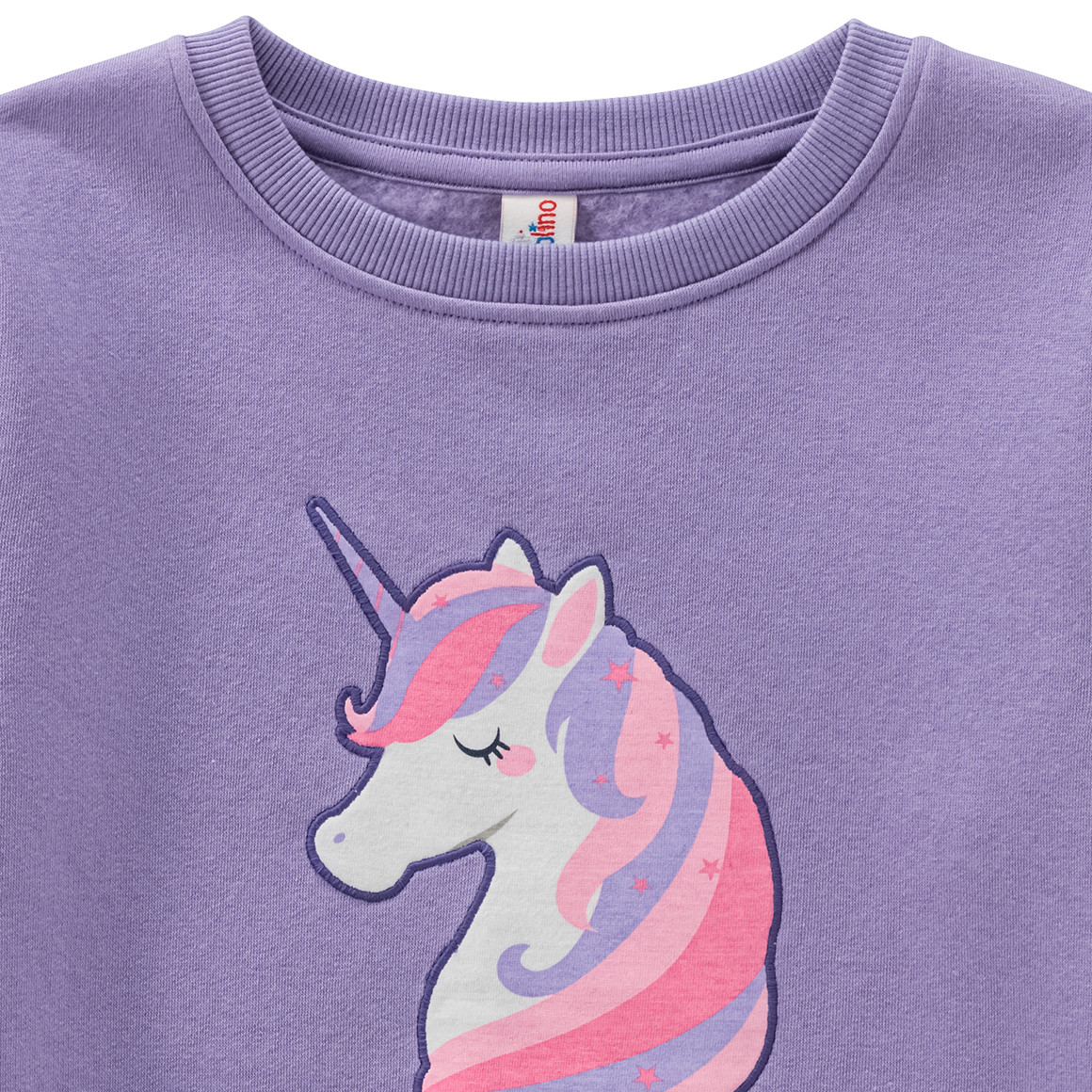 Topolino Mädchen Sweatshirt mit Einhorn-Applikation helllila