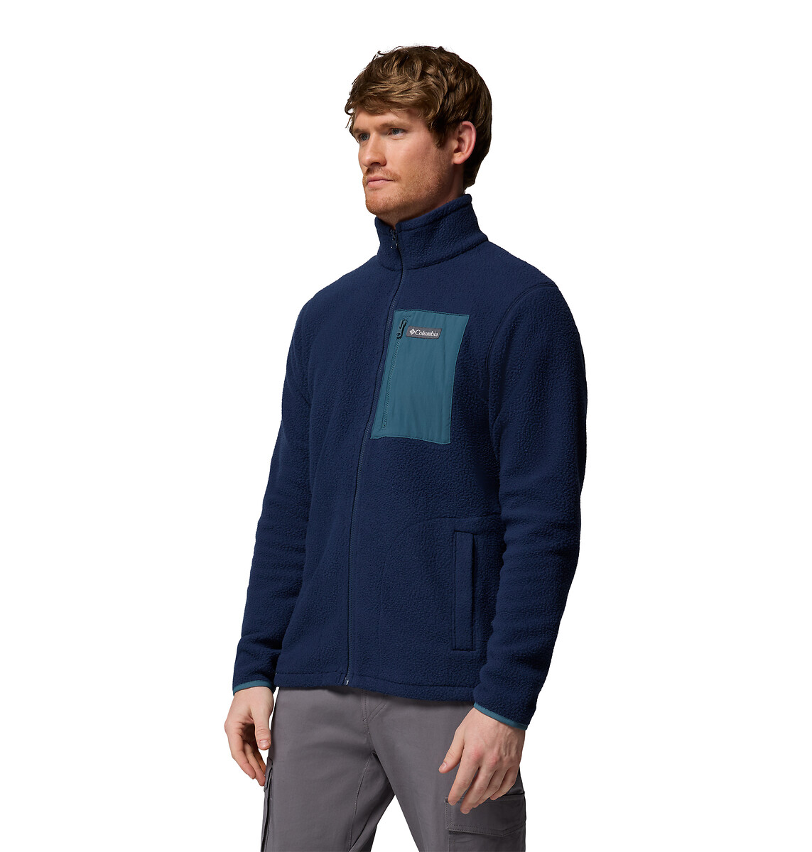 COLUMBIA<br>Jaqueta de lã com gola alta e zíper Jasper