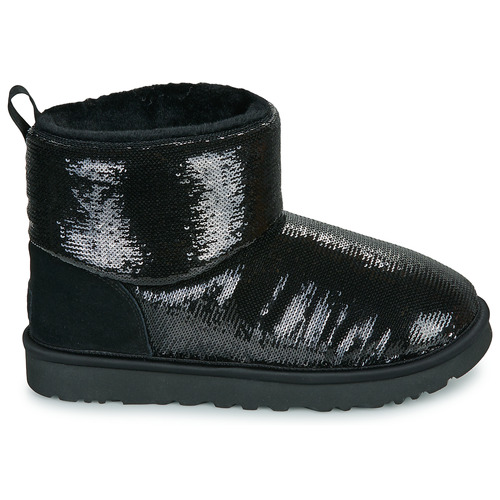 UGG - CLASSIC MINI MIRROR BALL Negro