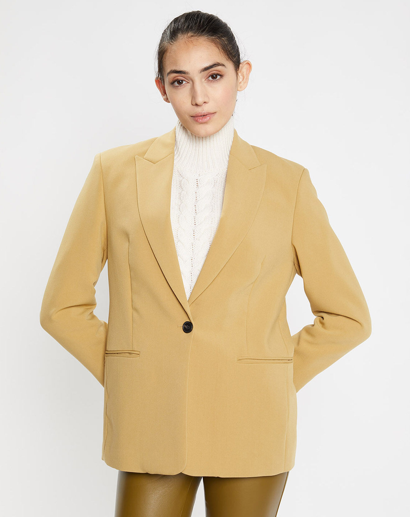 Galeries Lafayette Veste Paul kaki clair