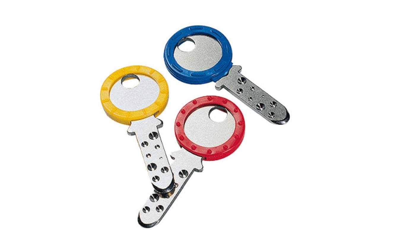 Schlüsselring 25 mm, 6 Stück, MehrfarbigRinge für Schlüssel