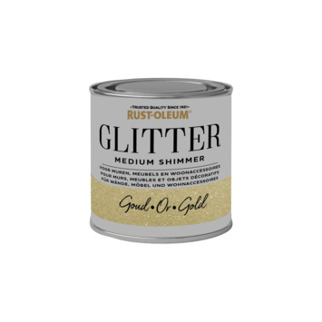 Rust-Oleum glitterverf medium shimmer gold 250 ml