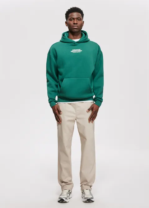 Hoodie met print creative groen (GRN.D)