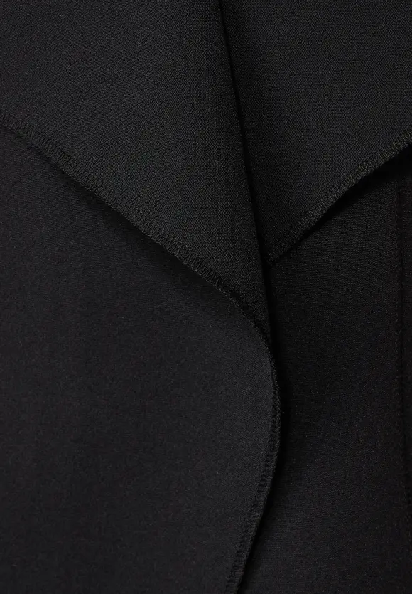 Kurzer offener Blazer - Black