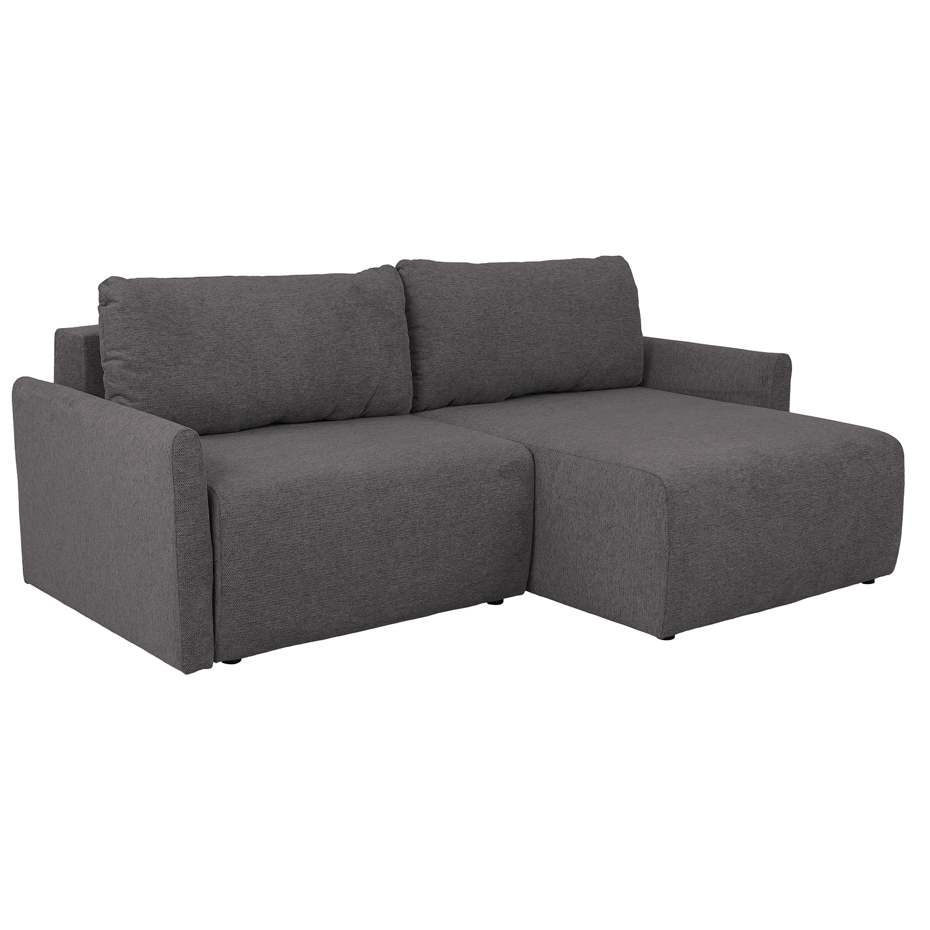 Ecksofa - anthrazit - Liegefunktion und Staukasten - 228x146 cm