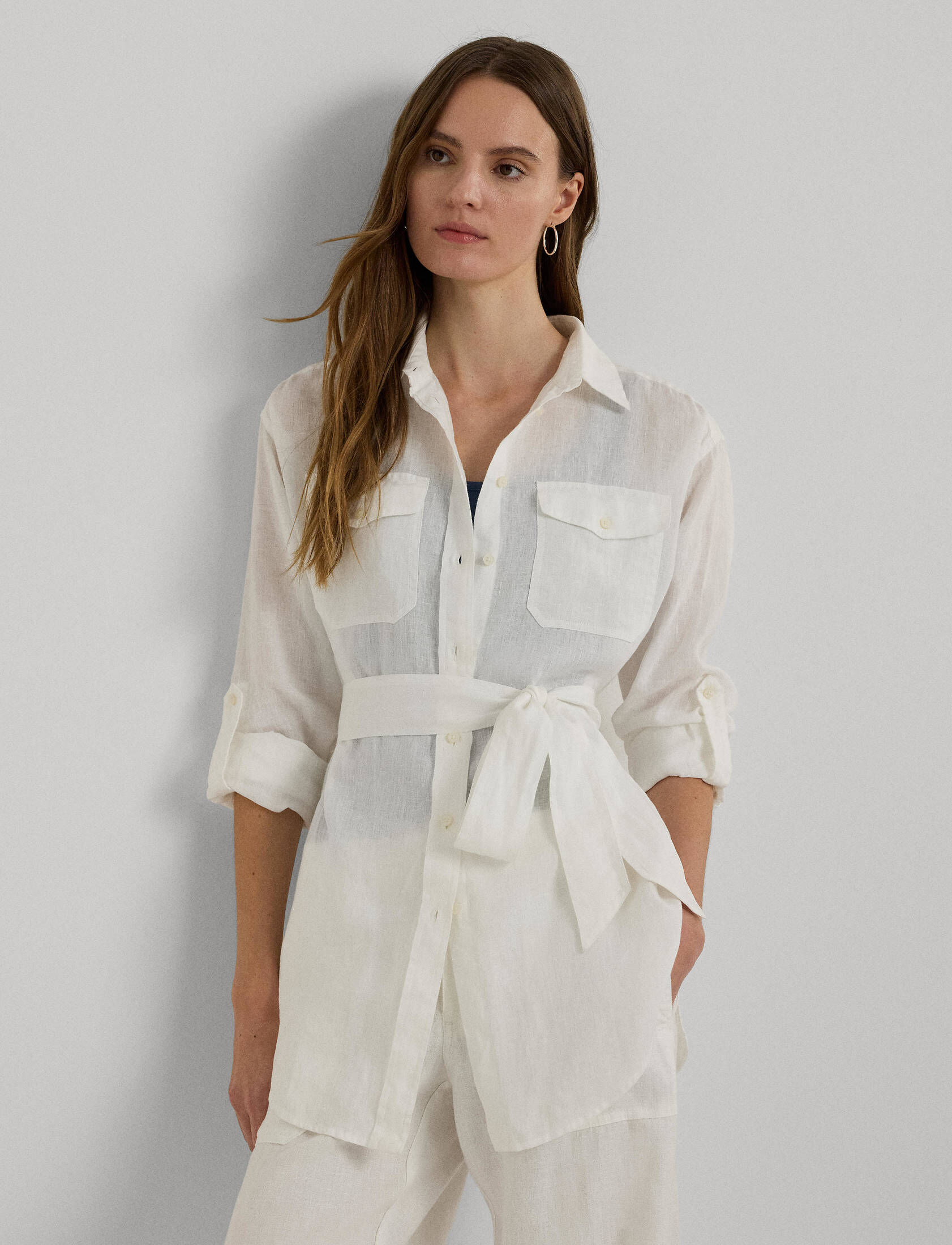 Polo Ralph Lauren| Damen Hemdbluse aus Leinen Relaxed Fit