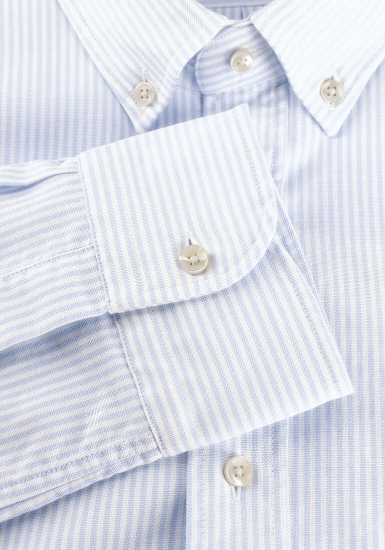 blauwe profuomo casual overhemd shirt bttn dwn rlx casual
