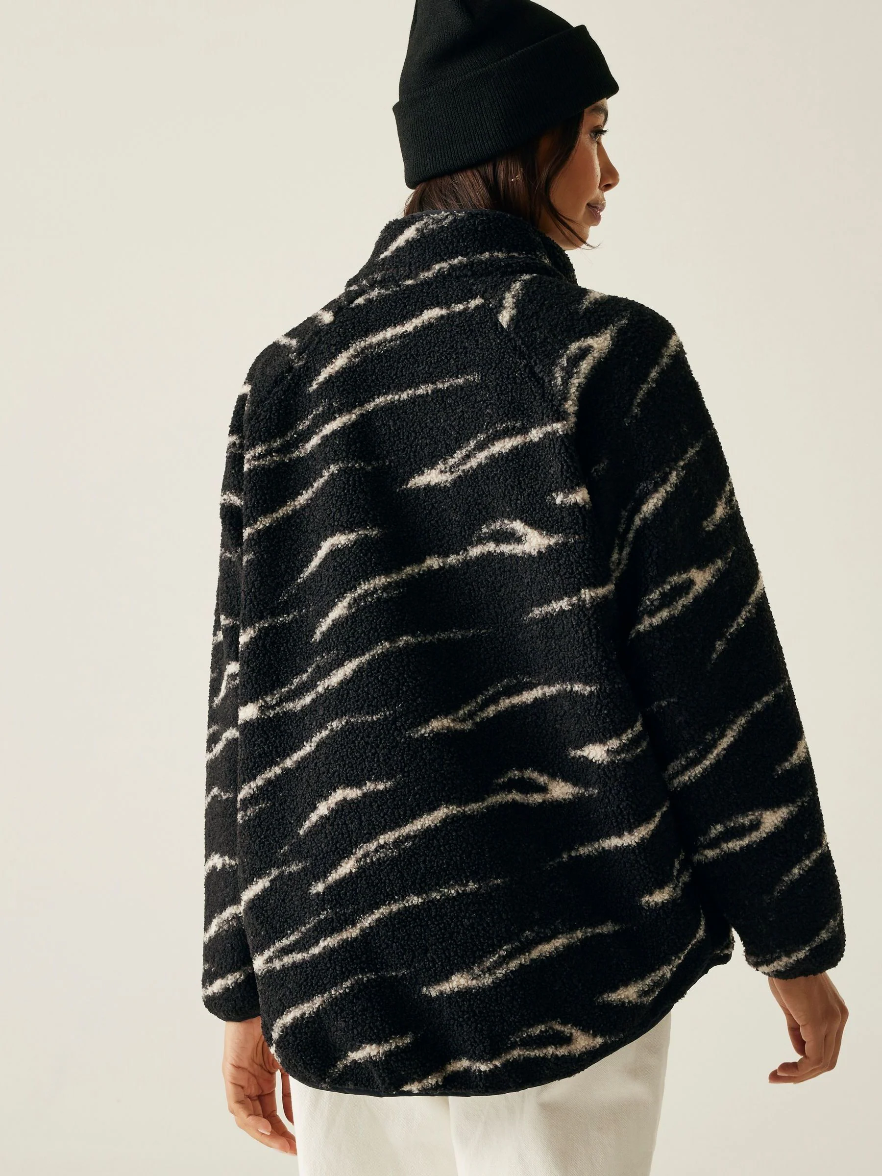Zwart - Regatta Frankie Borg Full Zip Fleece