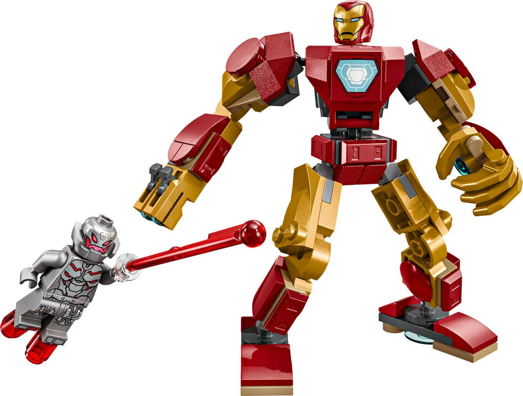 Prachtige setMarvel Iron Man mecha vs. Ultron speelset 76307