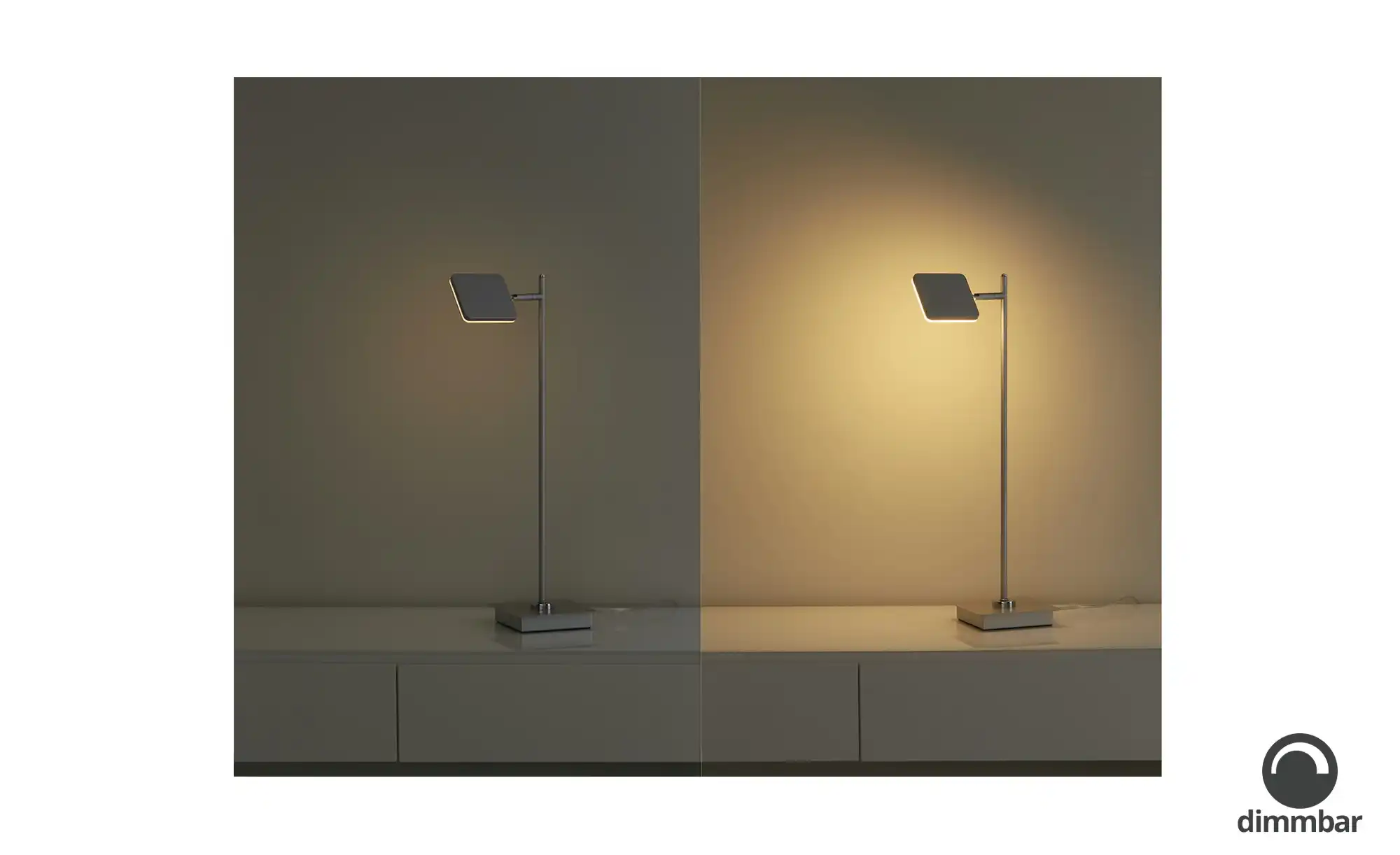 HELL-höllisch gutes Licht LED-Schreibtischeuchte, 1-flammig, silber