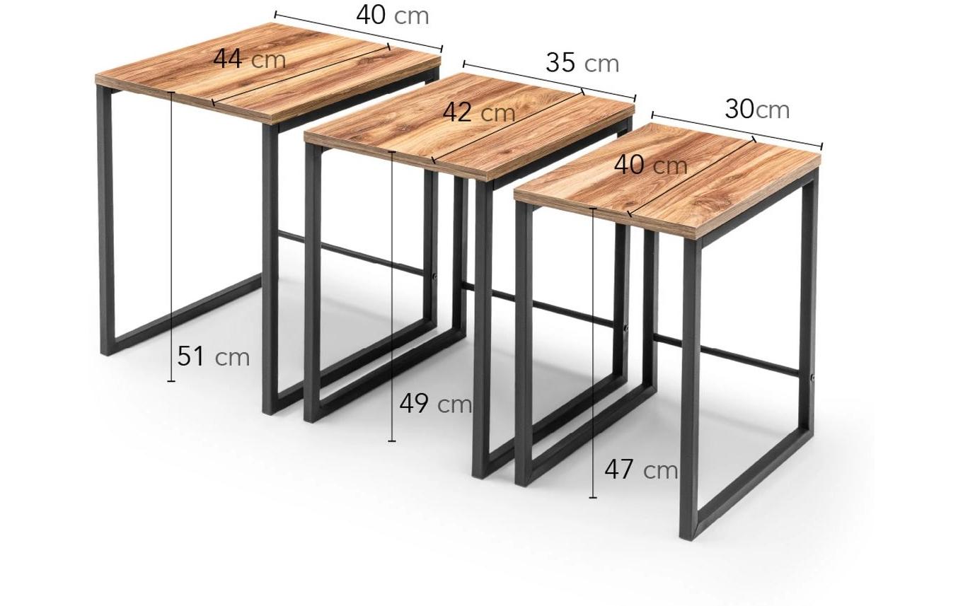 Beistelltisch Ggmbzgn001Nesting-Tisch (3 Stück)