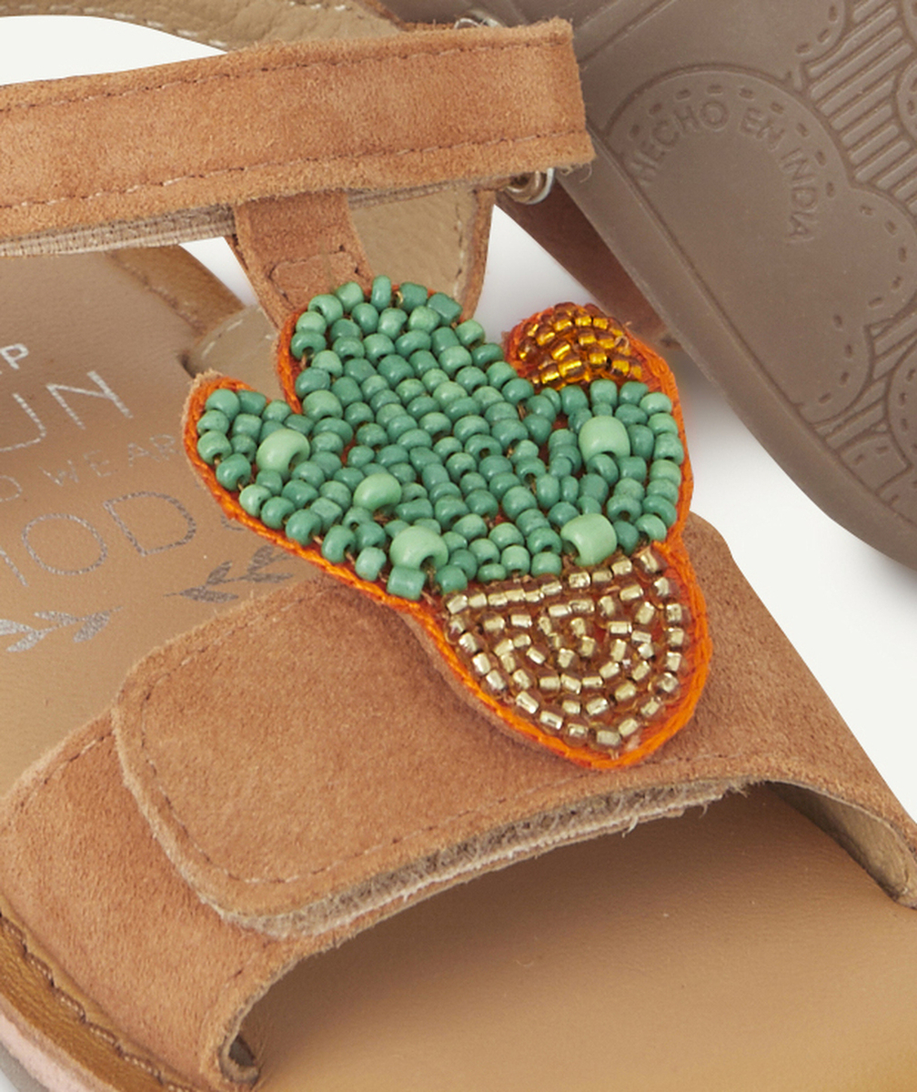 MOD8SANDALES EN CUIR CLOONIMALS ORANGE