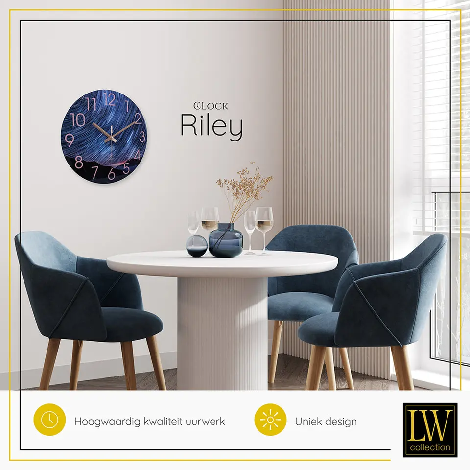 LW Collection Keukenklok Riley 30cm
