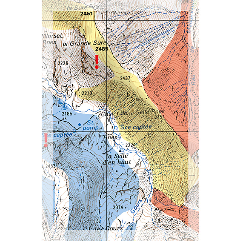 Freeride Map Les Deux Alpes - Ski