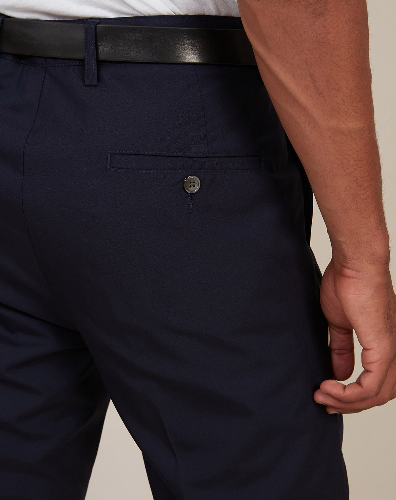 Hartford Pantalon 100% Laine Tom marine