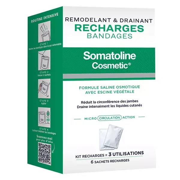 Refis de curativos cosméticos Somatoline - 3 usos