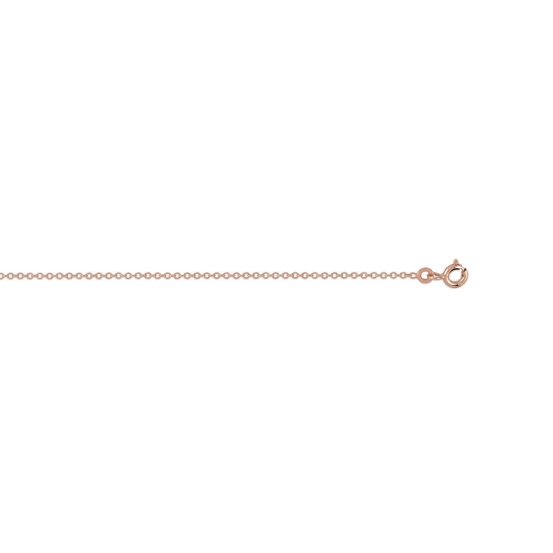 Chaine or 375 rose maille forçat 45 cm