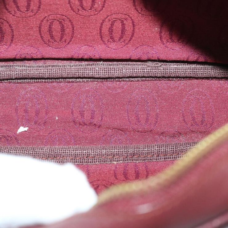 Cartier Vintage Cartier Shoulder Bag Burgundy