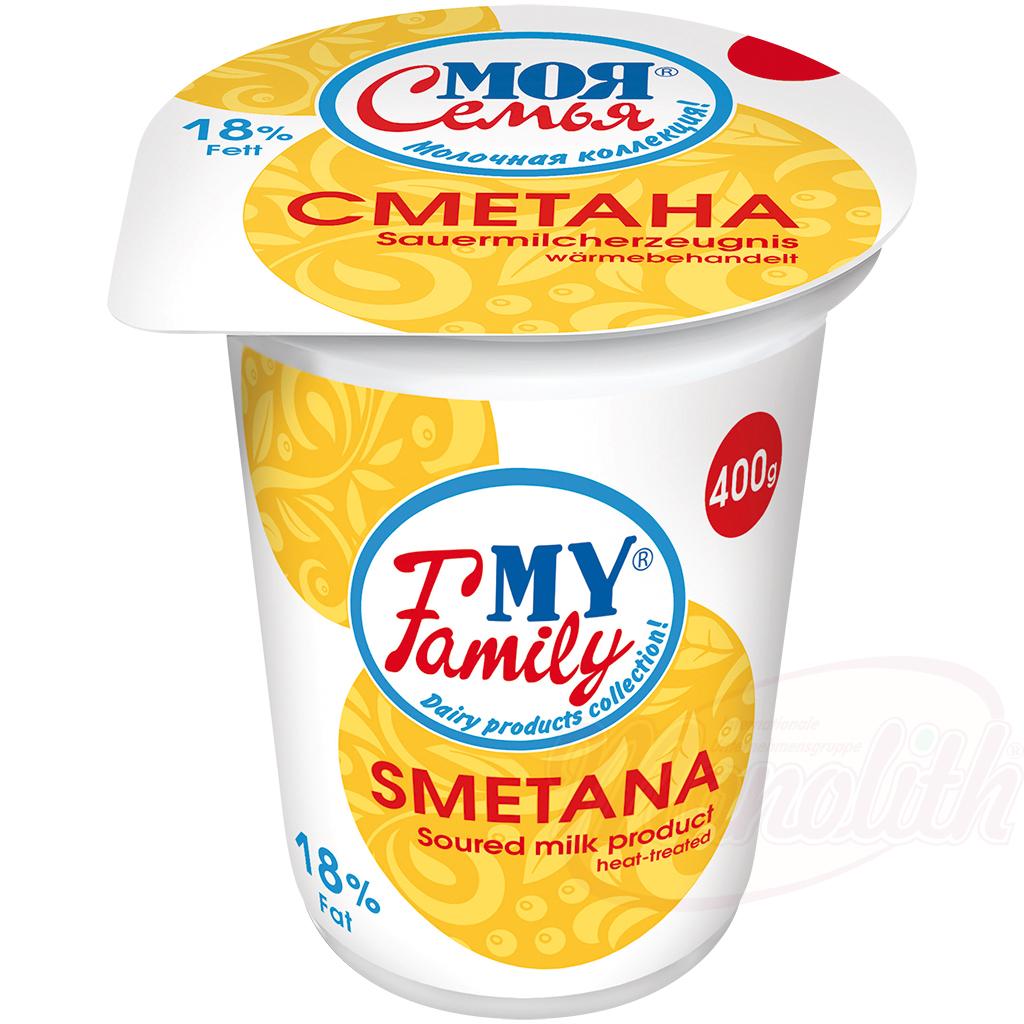 SMETANA MY FAMILIY 18% GORD 400G