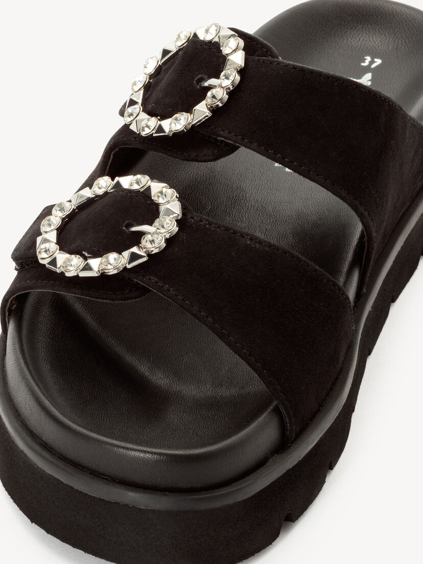 Leren Slipper - zwart