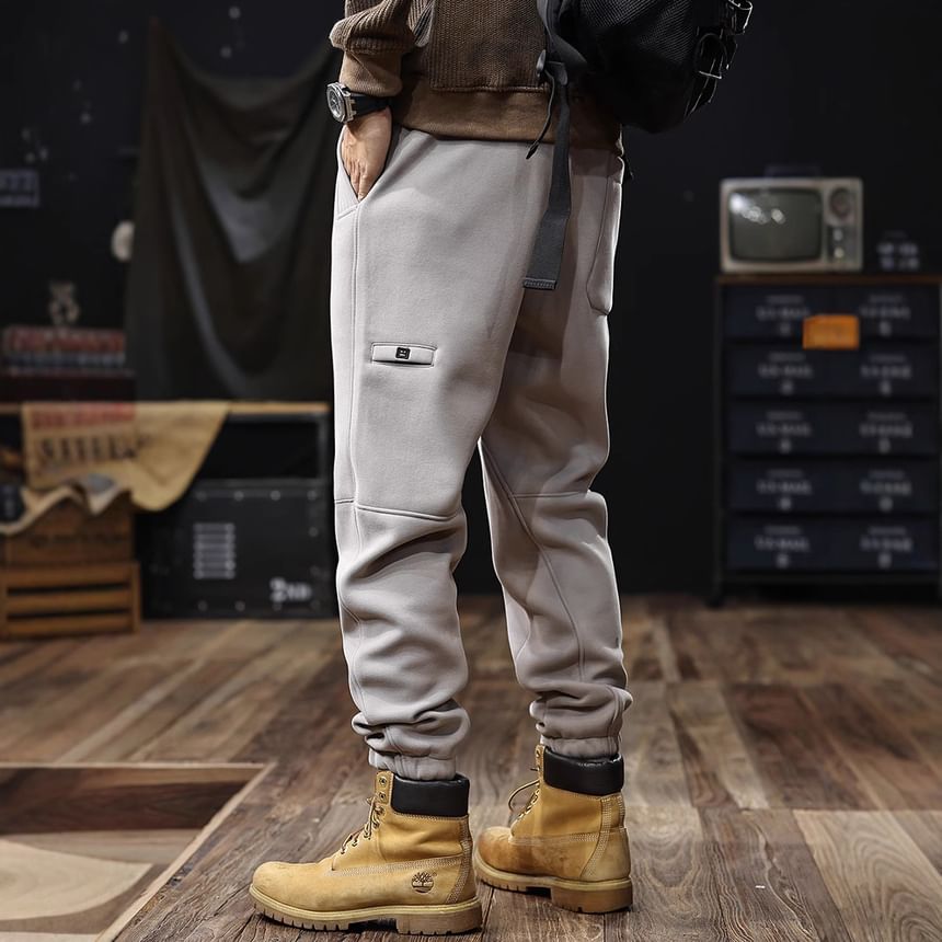 Nataro - Mid Rise Plain Straight Leg Sweatpants