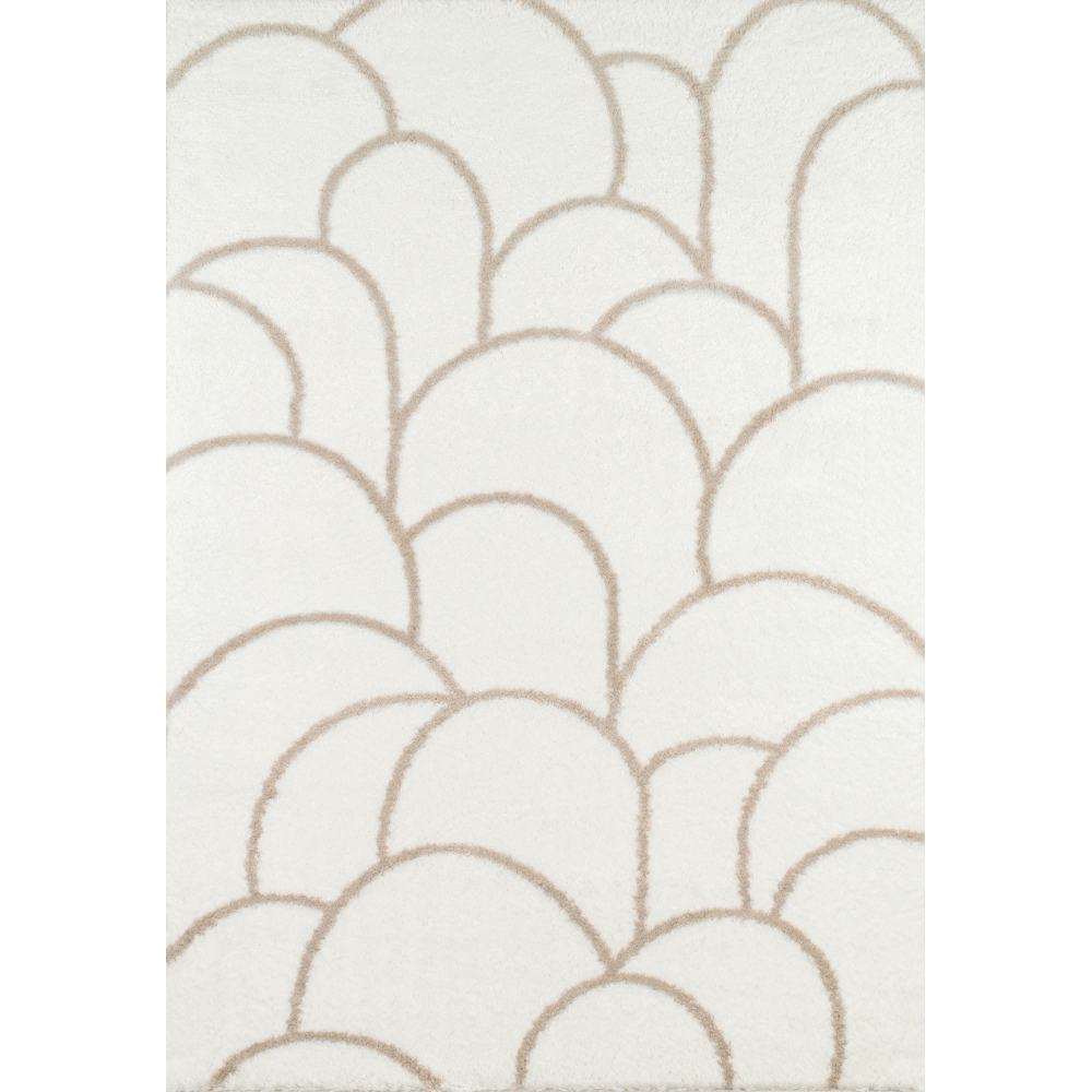 Tapis intérieur en polyester poils longs alena arc 230 x 160 cm