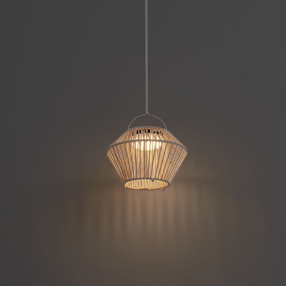 Bohemian tafellamp beige incl. LED 3-staps dimbaar IP54 solar oplaadbaar - Duco