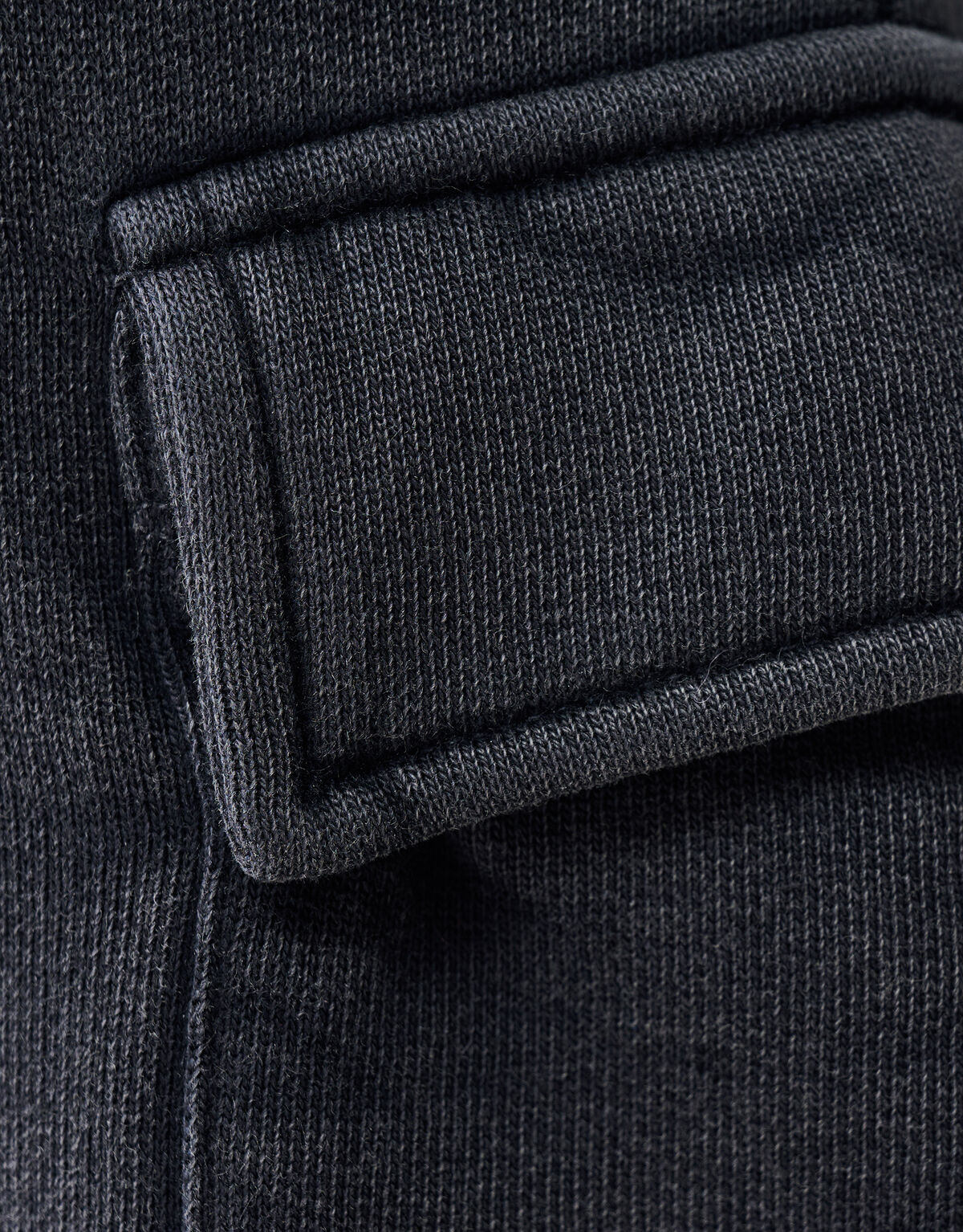 Washed Cargo Broek Donkergrijs