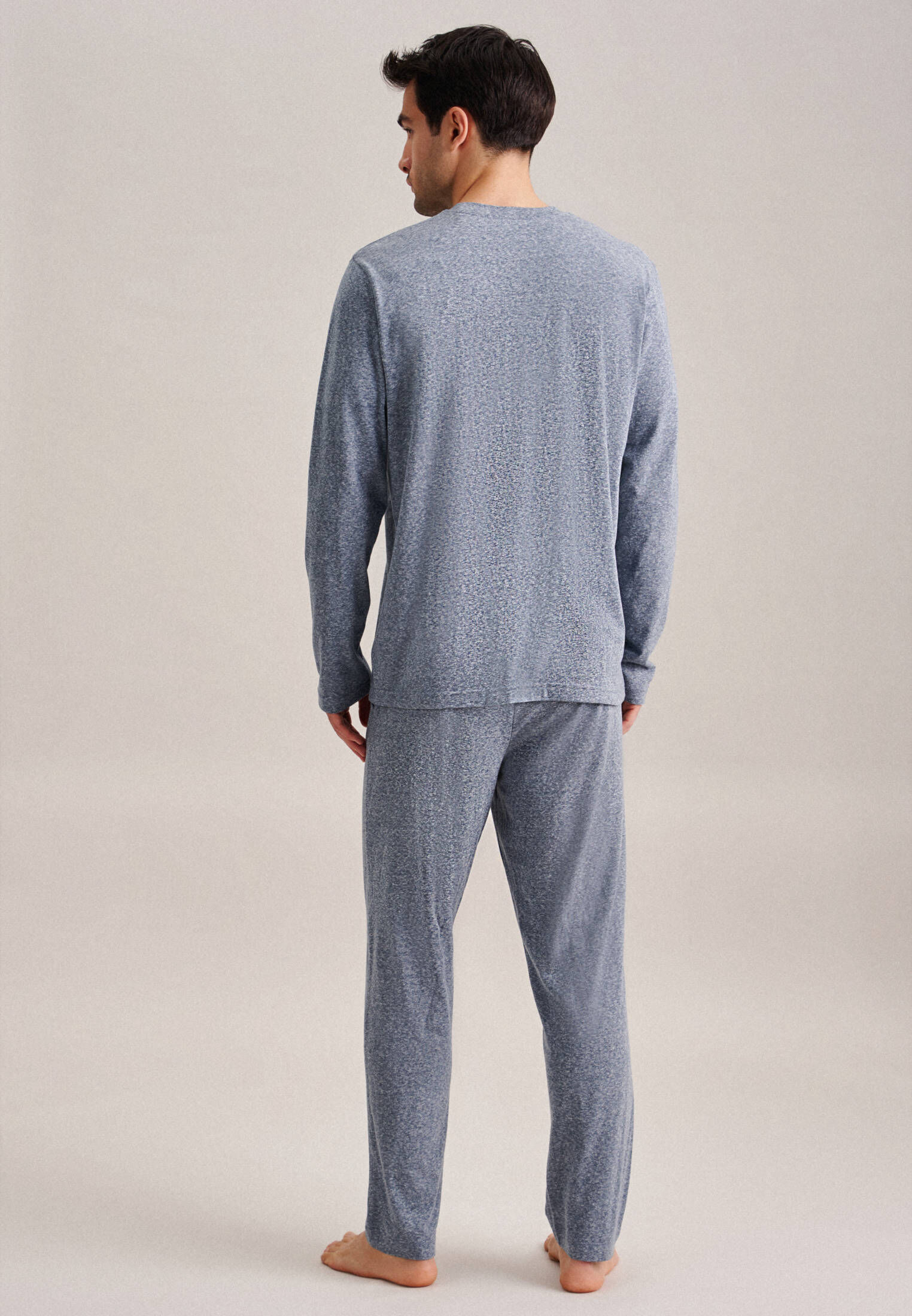 Seidensticker| Herren Pyjamahose Schwarze Rose