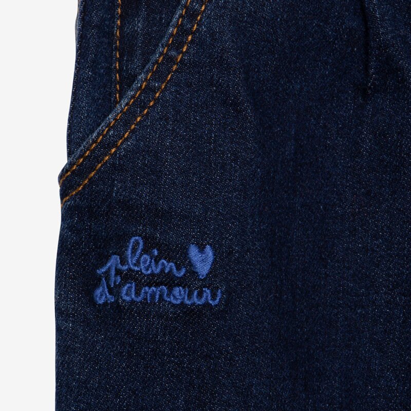 Pantalon denim bébé fille brodé Catimini Aucune nuance