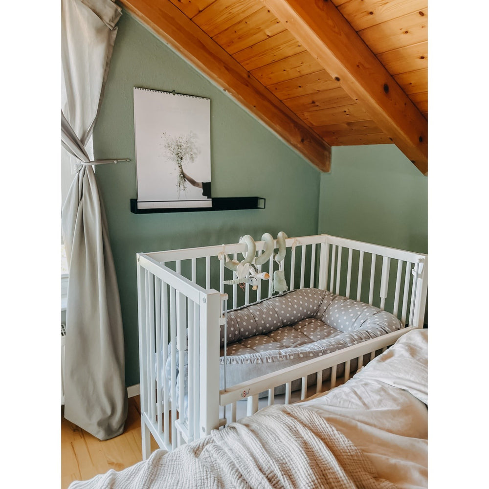 Køb tiSsi® White Laquer Maxi Børneseng Massiv Bøg