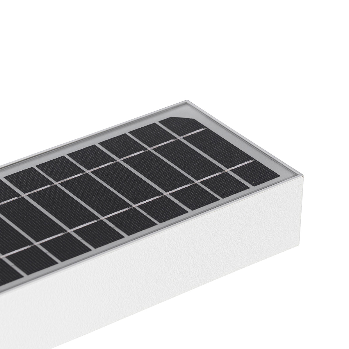 QAZQA Buiten wandlamp wit met dimlicht en sensor op solar - Kayo