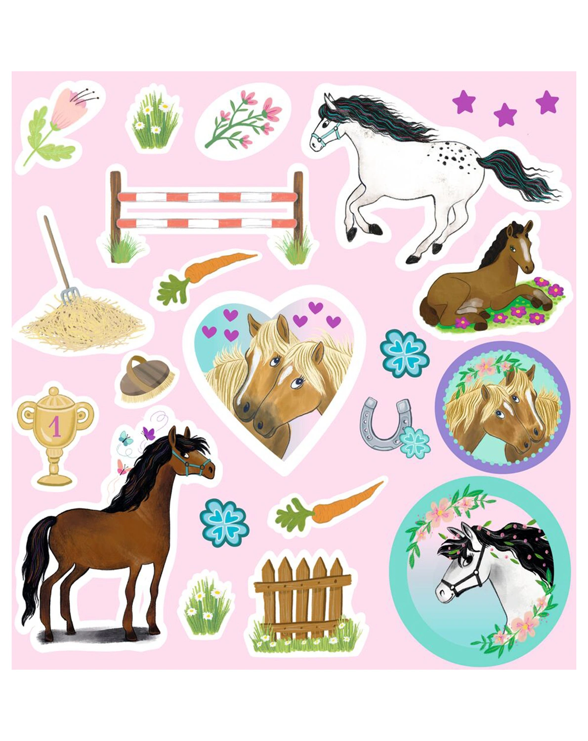 Stickerbuch PFERDE 600-teilig