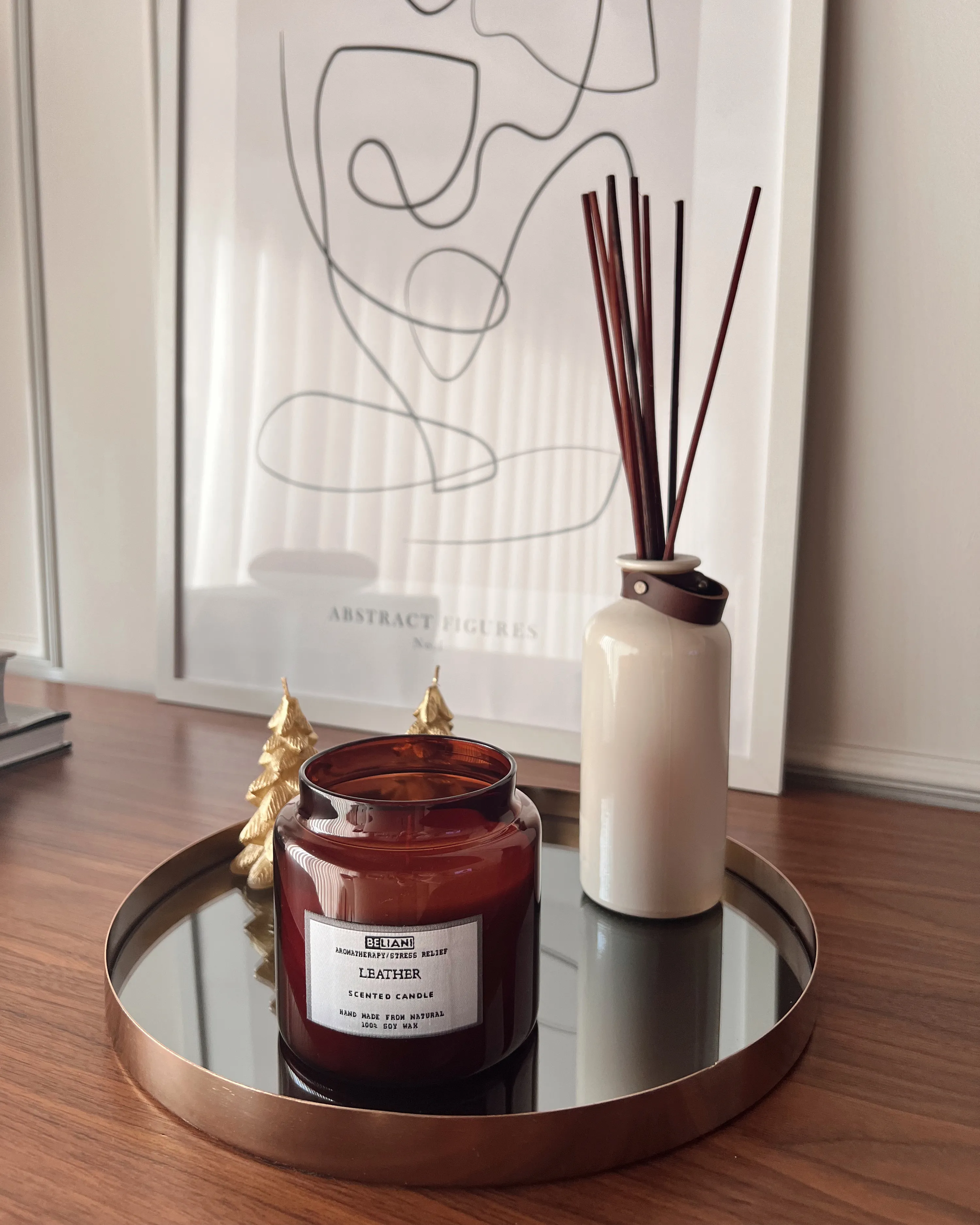 Set van 2 geurkaarsen ABSOLUTE ALCHEMY Soja wax Fruitige geurnoten Frisse geurnoten