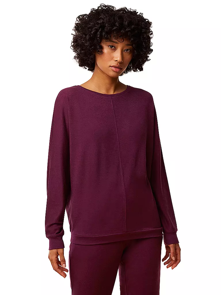 TRIUMPH Loungewear Langarmshirt COZY COMFORT dunkelrot