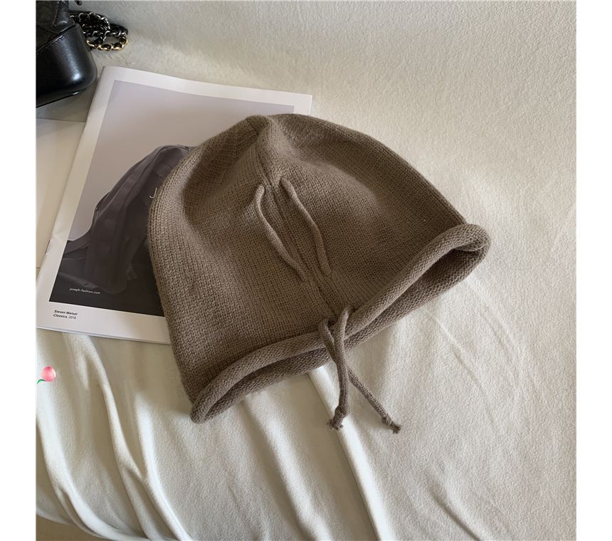 HATHOT - Effen gebreide slouchy muts