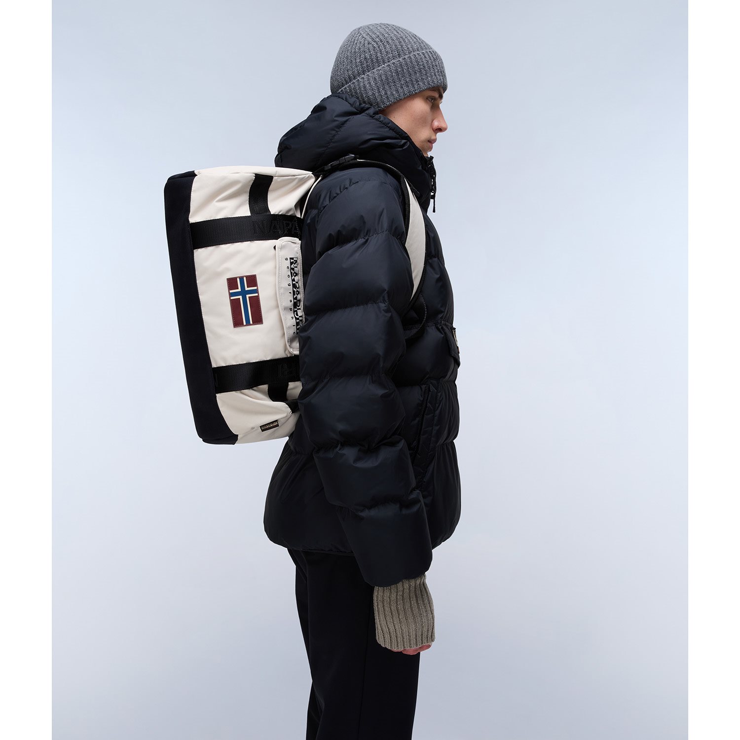 Napapijri Bering Travel Small beige silvr