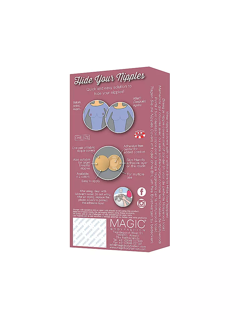 MAGIC BODYFASHION Cover - Hide Your Nipples beige