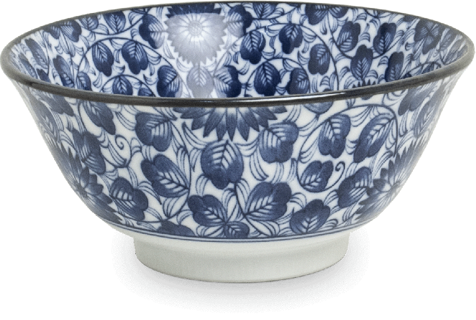Japanse Blauw Porselein Rijstkom 15cm