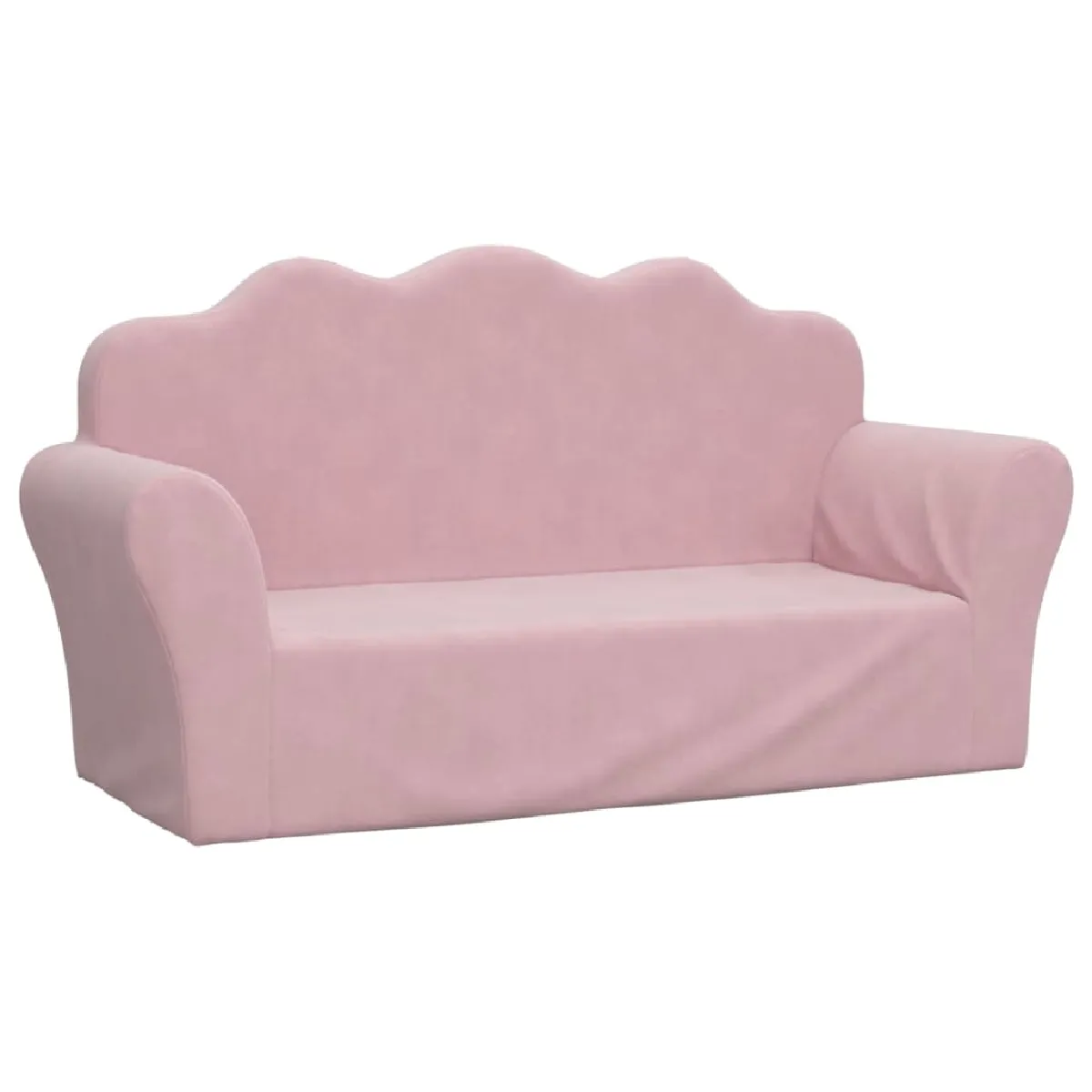 vidaXL Canapé pour enfants 2 places - Rose