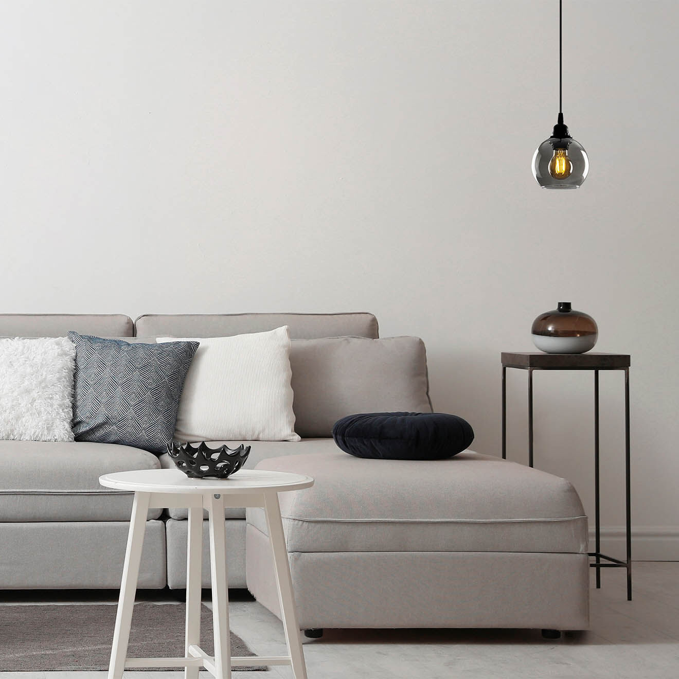 Opviq Suspension Smoked 010 gris fumé  - H.114x15 cm