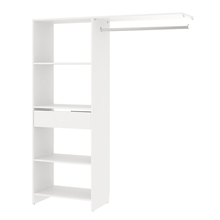Kit dressing 1 colonne Satelit H. 180 cm x L. 150 cm coloris blanc