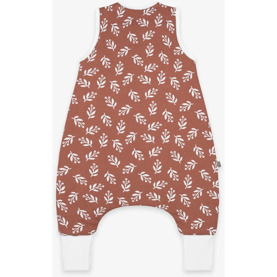 emma & noah Schlafsack mit Füßen Floral Mocca