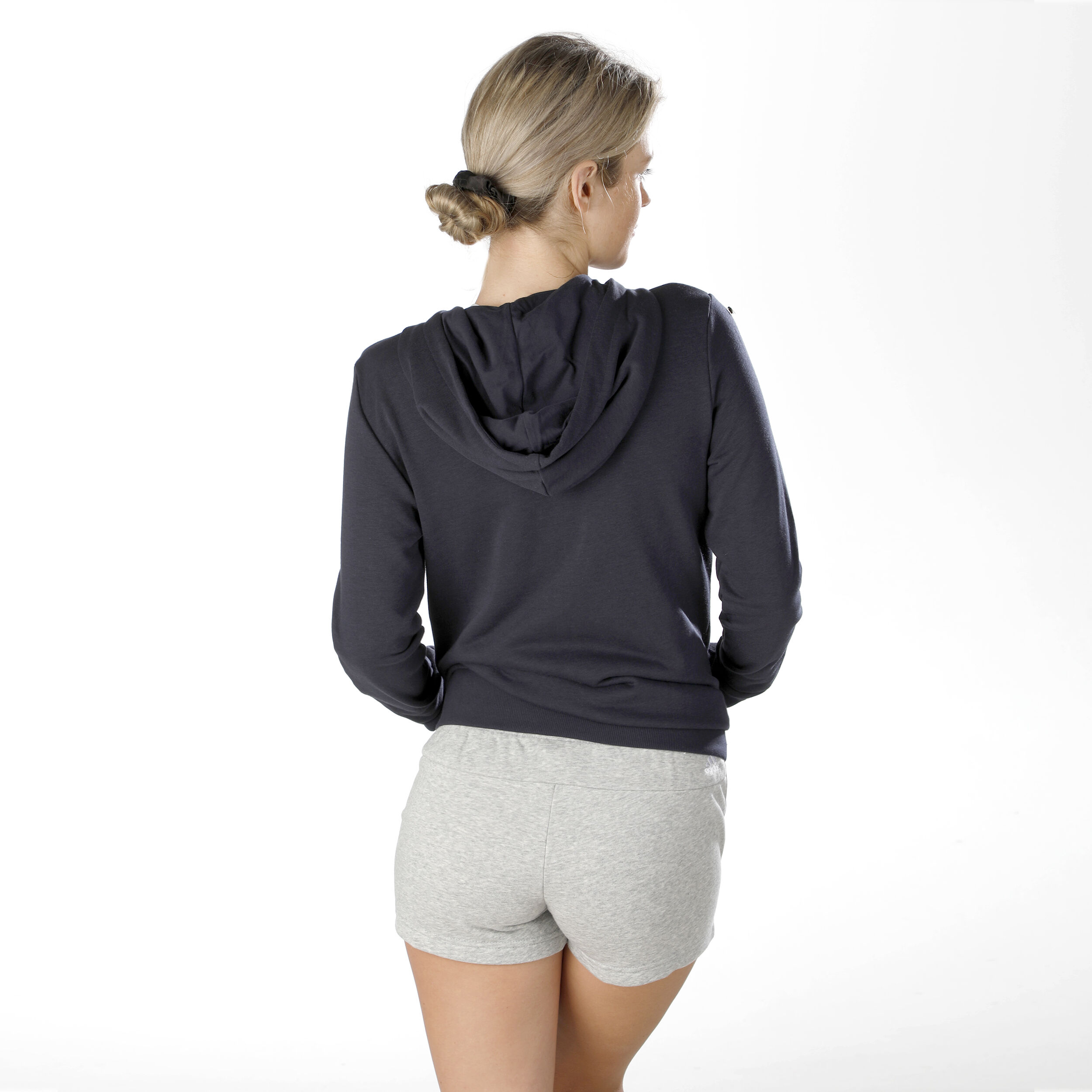 adidas Linear French Terry Shorts Femmes - Gris , Blanc