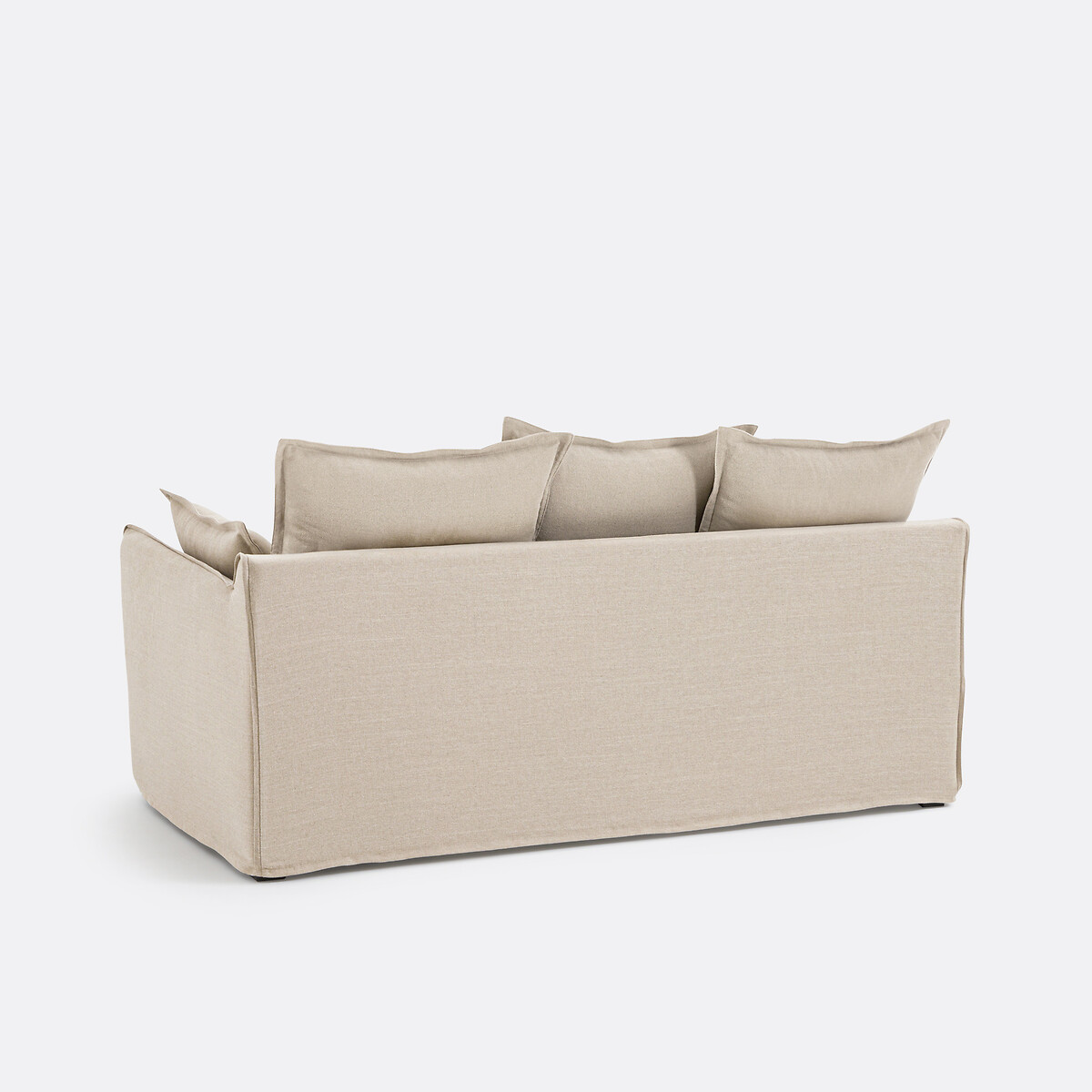 LA REDOUTE INTERIORS<br>Sofá-cama H14 cm em linho grosso, Odna