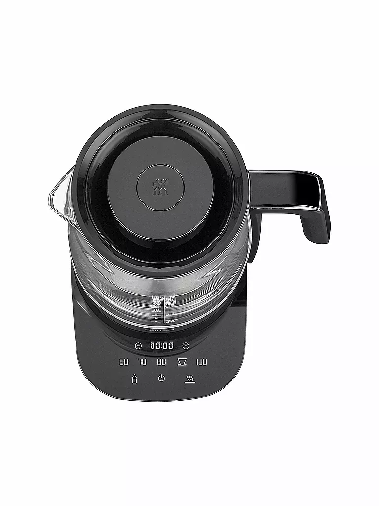 ZWILLING Wasserkocher mit Teeeinsatz 1,7l Glas / Schwarz schwarz